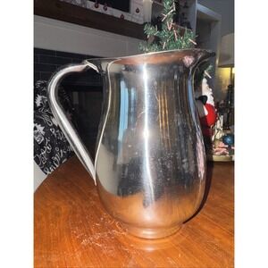 Vintage Silver Stainless Steel Pitcher OLA001